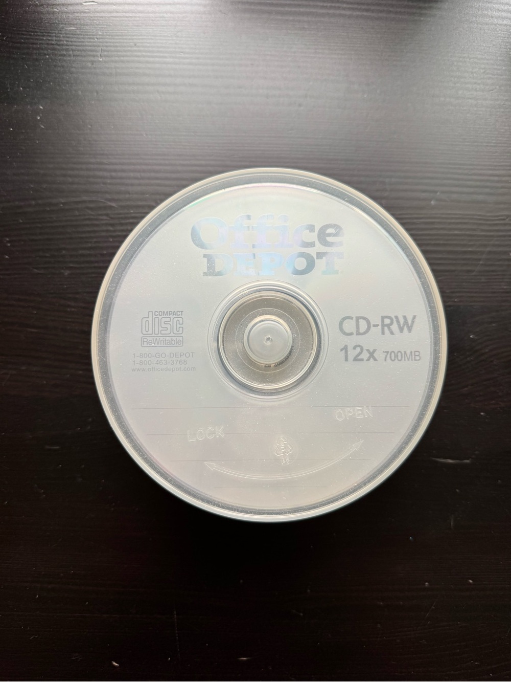 Office Depot CD-RW 700MB 12x 25 Pc Blank CD Pack With Case